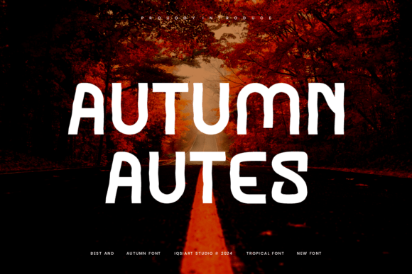 Autumn Autes: Bold Wavy Display Font