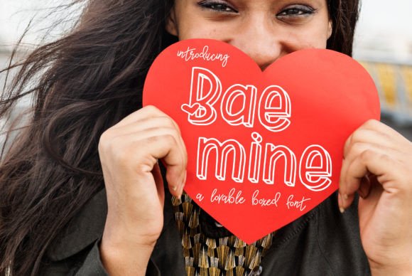 Bae Mine: Evaluating a Playful Boxed Font for Heartwarming Designs