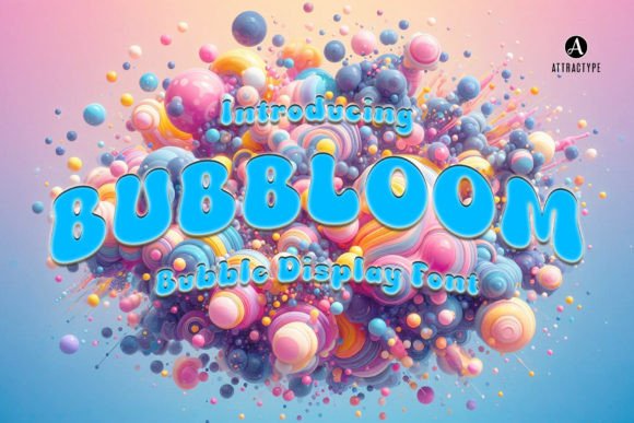 Bubbloom: The Playful Bubble Font for Modern Design