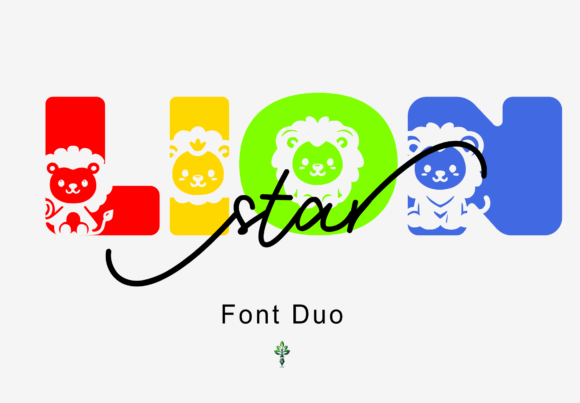 Introducing Lion Star: The Dual-Style Font Set Redefining Warmth and Whimsy in Modern Design