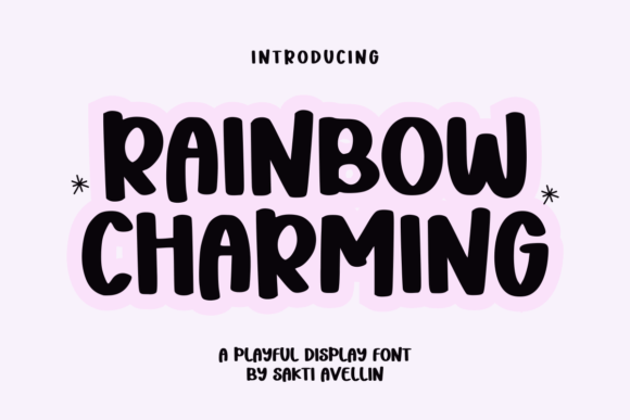 Rainbow Charming: A Handcrafted Font for Joyful Designs