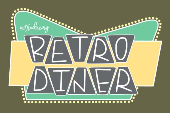 Retro Diner: A 1950s Nostalgic Font