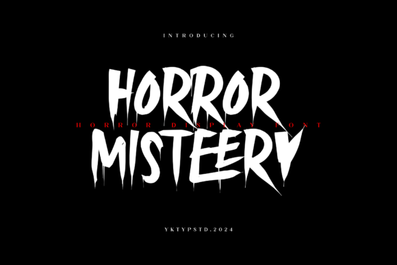 Unveiling the Horror Misteery Font